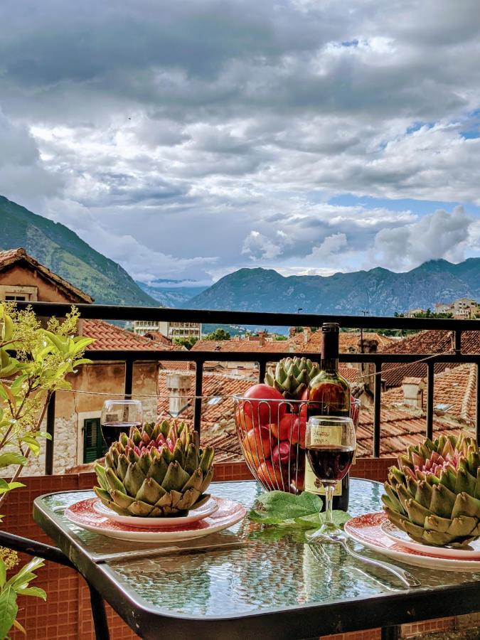 Best View! Rooftop With Garden - Old Town Nr404 Kotor Bagian luar foto