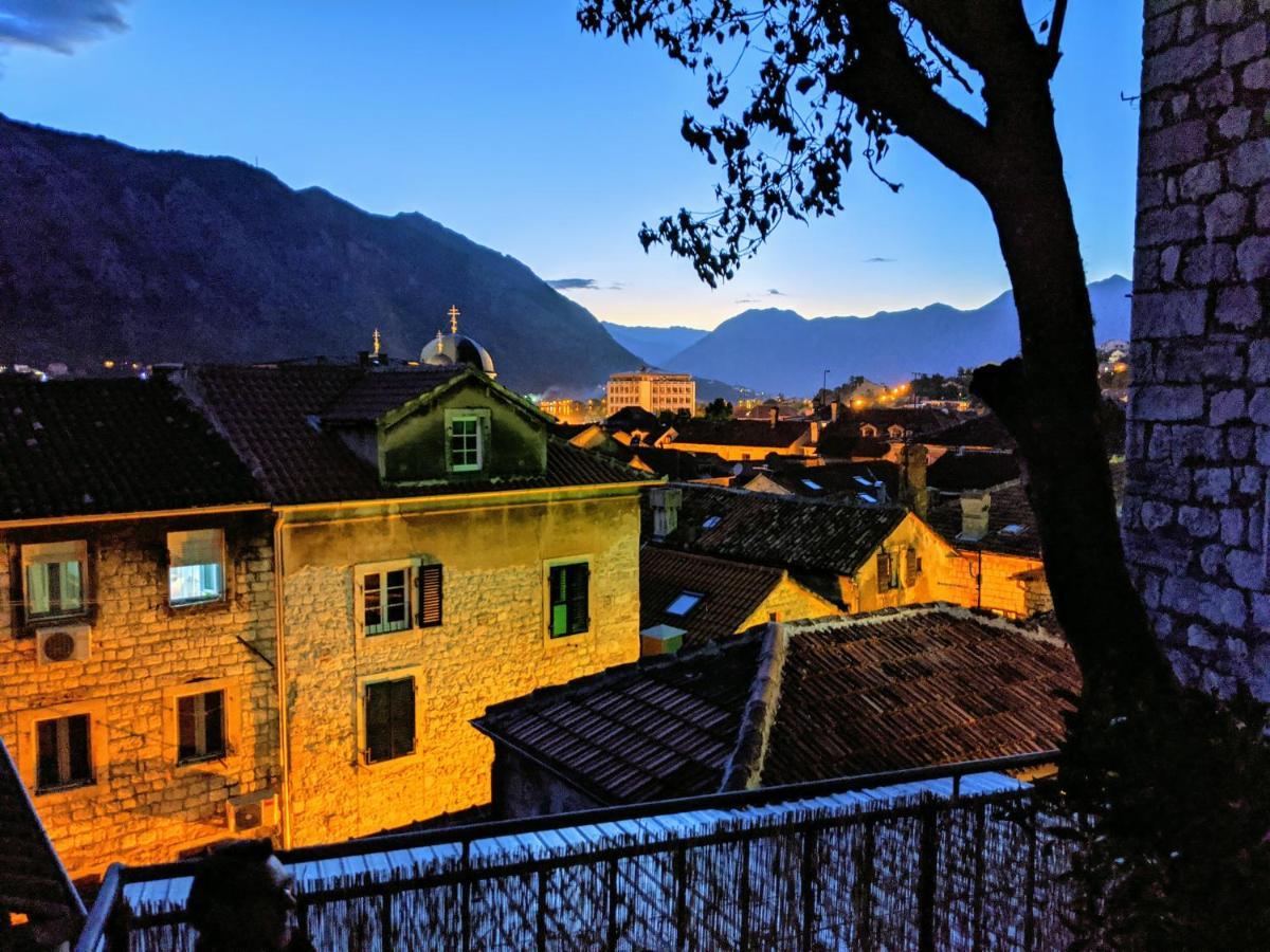 Best View! Rooftop With Garden - Old Town Nr404 Kotor Bagian luar foto